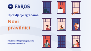 Pravilnik o potporama za stjecanje prve stambene nekretnine, Pravilnik o kućnom redu, Pravilnik o sadržaju i načinu vođenja Registar upravitelja zgrada i Pravilnik o sadržaju i načinu vođenja Registra zajednice suvlasnika.